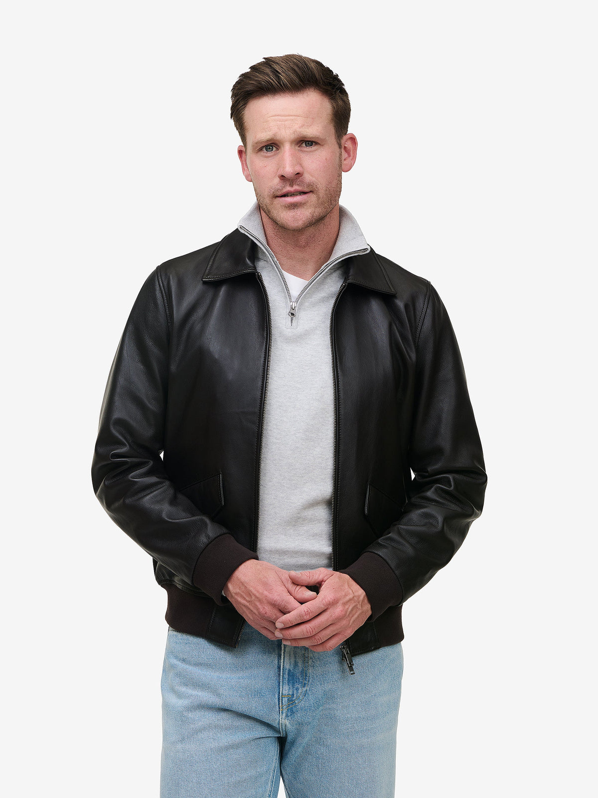 riley jacket · dark brown · nolabel placeholder