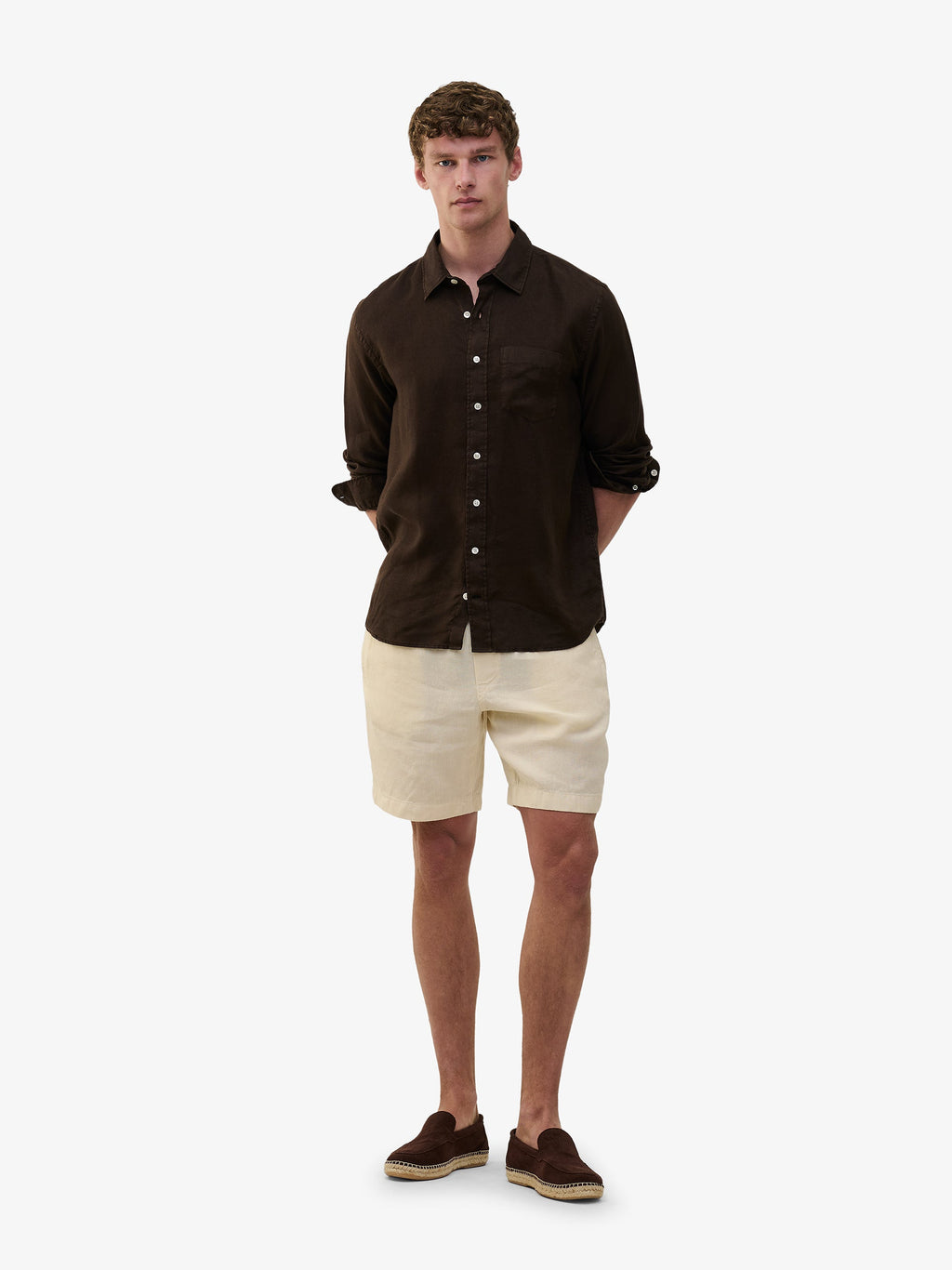 brookvale shirt · dark brown · nolabel placeholder
