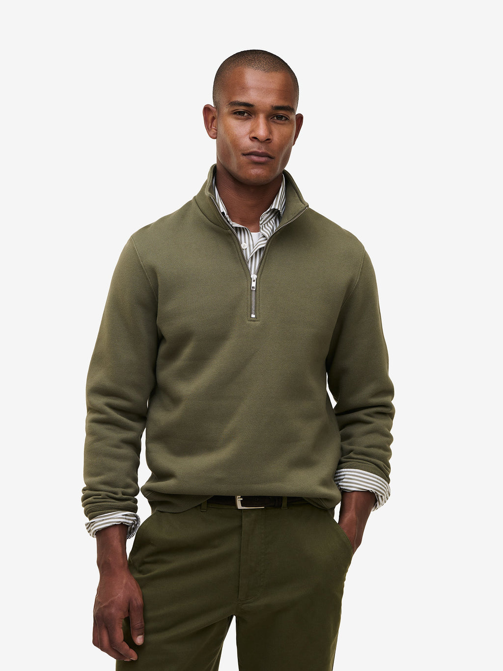 columbia sweater · dark olive · nolabel placeholder